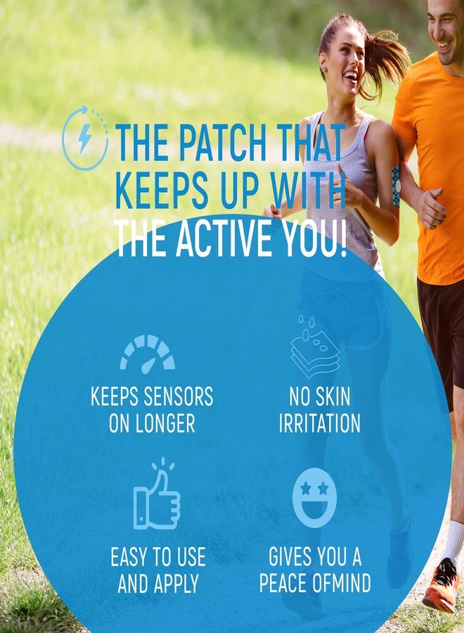 روكادكس لصقات RockaDex اللاصقة لجهاز Dexcom G7 مقاس 2 بوصة، لاصق مقاوم للماء ويدوم طويلاً، لطيف على البشرة ويوفر حماية متينة لمراقبة مستوى الجلوكوز بشكل مستمر (جمجمة السكر) - Image 5